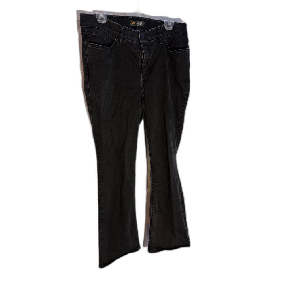 Women's Lee Black Bootcut Flex Motion Regular Fit 16 Pant